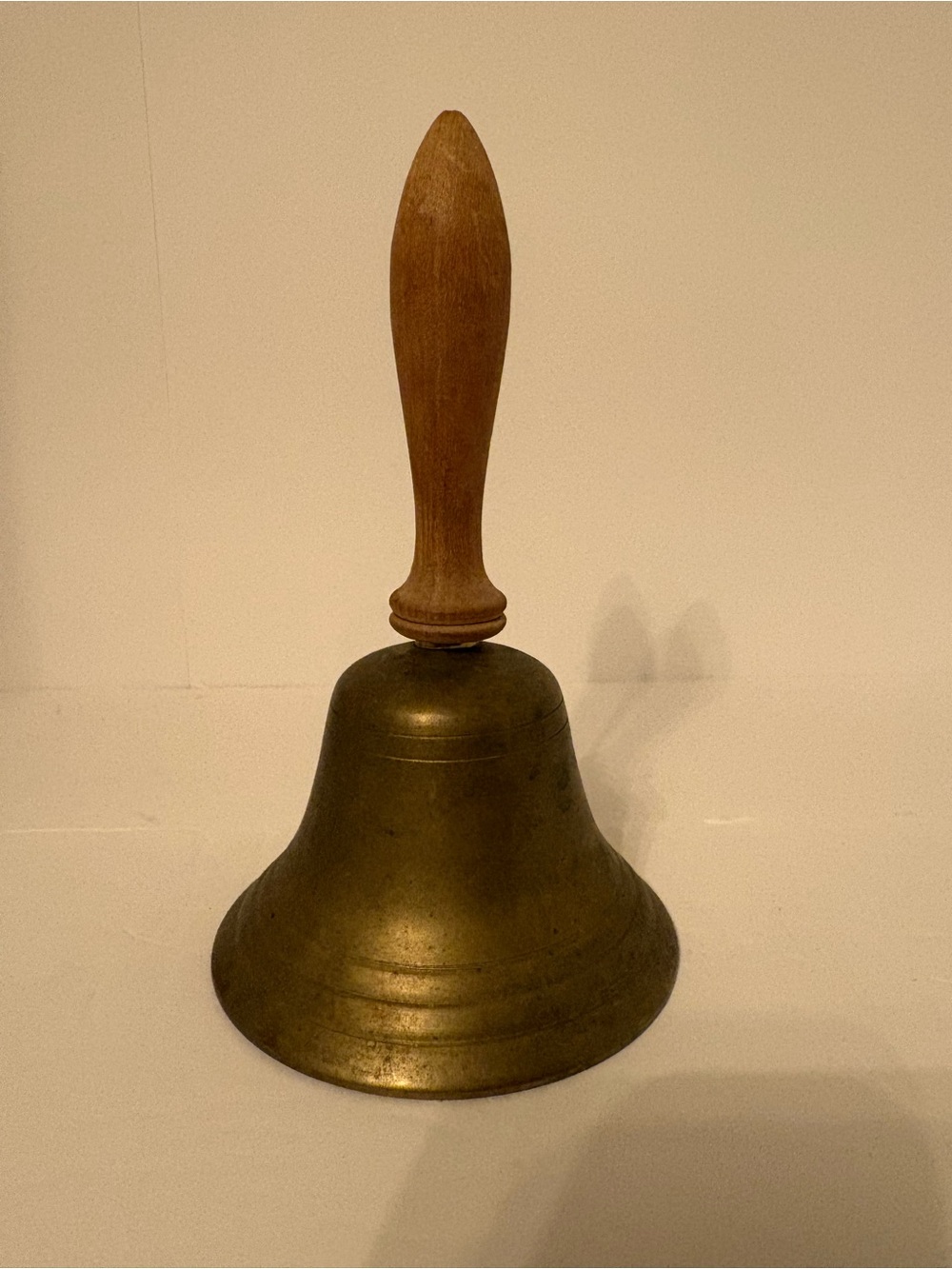 Brass/ wooden school 🔔 bell - loud.